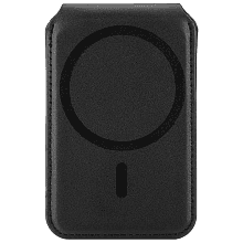 Кардхолдер uBear Fold MagSafe, экокожа, черный - 1