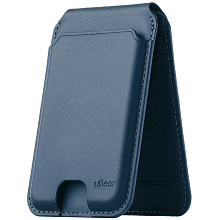 Кардхолдер uBear Fold MagSafe, экокожа, синий - 2