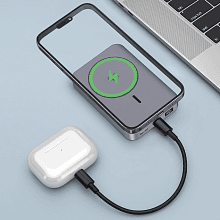 Внешний аккумулятор Deppa NRG Max Qi2.2 10000 мАч, серый - 1