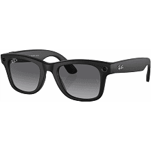 Умные очки Ray-Ban Wayfarer Matte Black Gradient Graphite L, черный - 0