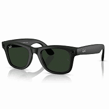 Умные очки Ray-Ban Wayfarer Matte Black Graphite Green Transitions M, черный - 0