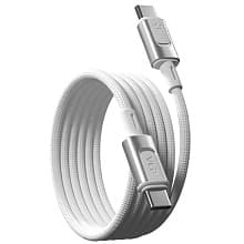 Кабель VLP Force Line Magnet USB-C / USB-C, 100Вт 1,5м, белый - 0