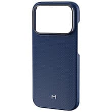 Чехол-накладка Magssory Aramid Frame Case для iPhone 18 Pro, арамид (кевлар), синий - 2
