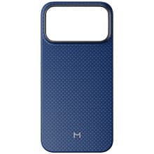 Чехол-накладка Magssory Aramid Frame Case для iPhone 18 Pro Max, арамид (кевлар), синие звезды - 0